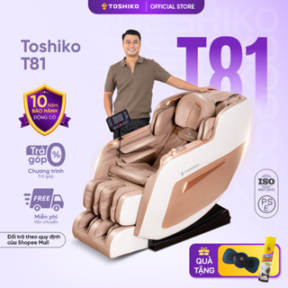 Ghế massage Toshiko T81 công nghệ con lăn 3D cao cấp và điều khiển giọng nói bằng Tiếng Việt giúp thư dãn tại nhà