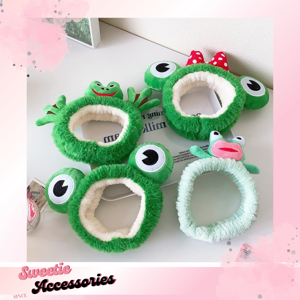[N42] Băng Đô & Cài Tóc Ếch Xanh Cute Phô Mai Que