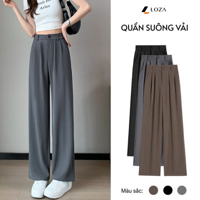 Quần dài nữ dáng suông NQ10 3 màu đen,nâu,ghi Loza LQ095227