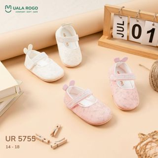 Giày tập đi cho bé Ualarogo đế cao su chống trượt an toàn quai dán điều chỉnh bảo vệ ngón chân 5755