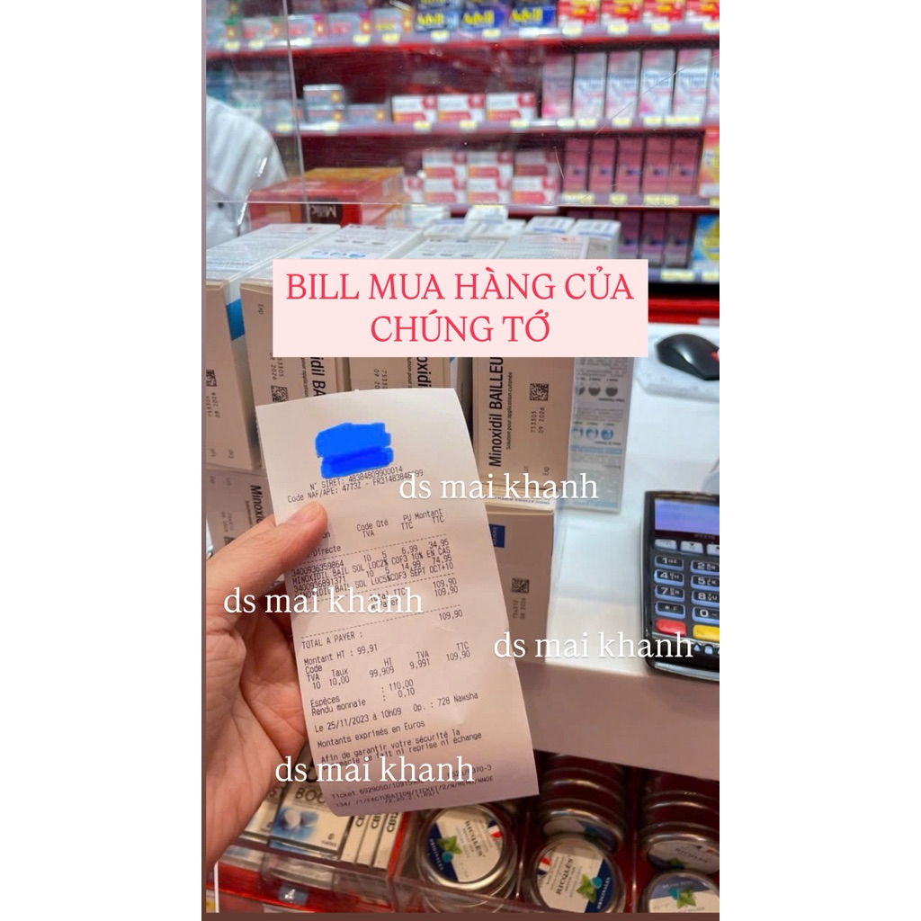 Minoxidil Bailleul Xịt Mọc Tóc 2% Và 5% Ngăn Ngừa Rụng Tóc, Giúp Mọc Tóc 60ml Pháp | BigBuy360 - bigbuy360.vn