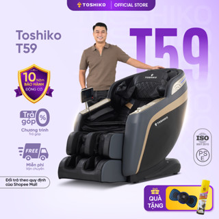 Ghế massage trị liệu toàn thân Toshiko T59, đa chức năng, sử dụng công nghệ con lăn 4D cao cấp