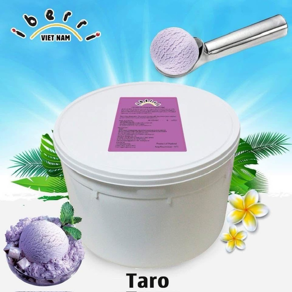Kem Ký Thái Lan IBERRi vị KHOAI MÔN 6000l 3kg(chọn vị theo yêu cầu)