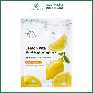   DEAL SỐC  1 Miếng Mặt Nạ B.O.M Dưỡng Sáng Da 25g Lemon Vita Blend Brightening Mask Hasaki Sản Phẩm Chính Hãng 
