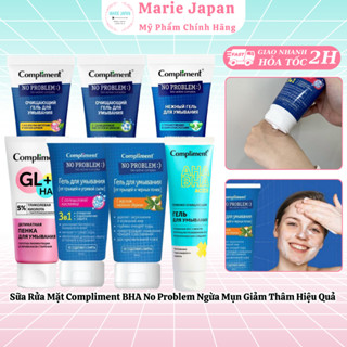  Sữa Rửa Mặt Compliment BHA No Problem Ngừa Mụn Giảm Thâm Hiệu Quả Nga 