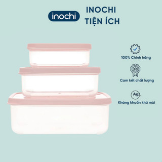  Bộ 3 hộp nhựa trong chữ nhật INOCHI đựng thực phẩm thức ăn Hokkaido 500-1000-2000ml và 750-1500-2500ml 