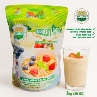 Yến Mạch Ăn Liền TonyFood 1kg – 100% Nhập Khẩu Úc – Dễ Pha – Giàu Chất Xơ – Hỗ Trợ Giảm Cân