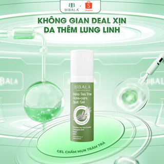 GEL chấm mụn Tràm Trà làm dịu, giảm sưng tấy, ngăn mụn mới, ngừa sẹo NANO TEA TREE ACNE-CARE SPOT GEL 15ML BIBALA
