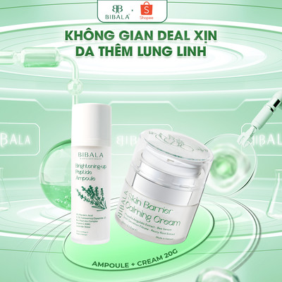 [Combo] Tinh chất dưỡng da từ Peptide 30ml +Kem dưỡng ẩm, làm dịu da BIBALA