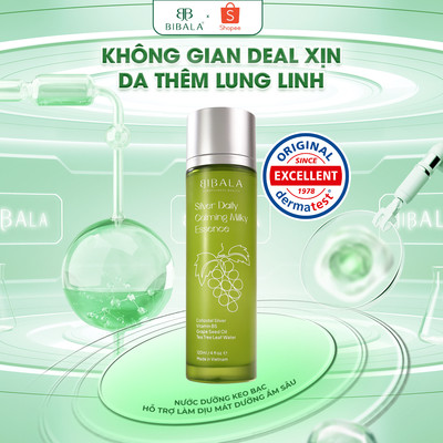 Sữa dưỡng keo bạc phục hồi, ngăn ngừa hại khuẩn cho da tổn thương, nhạy cảm 120ML SILVER DAILY CALMING MILKY ESSEN