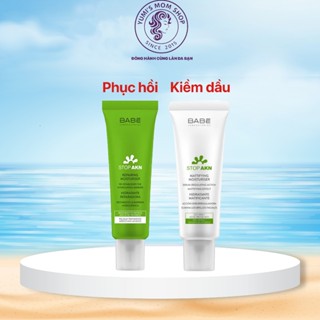 Kem dưỡng ẩm dành cho da dầu mụn BABE LABORATORIOS BABÉ Stop AKN Mattifying Moisturiser 50ml