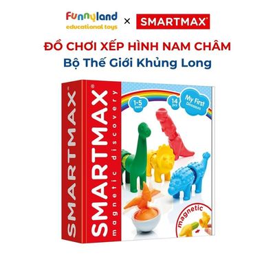 Đồ chơi xếp hình nam châm Bộ Thế Giới Khủng Long SmartMax
