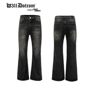  Quần Jean Flared Washed byW311Dotcom* - Quần Ống Loe Black Jean Washed Nam  Nữ 