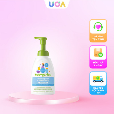 Nước rửa bình sữa hữu cơ Babyganics - Chai 473ml
