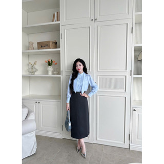 Áo sơ mi cổ nơ