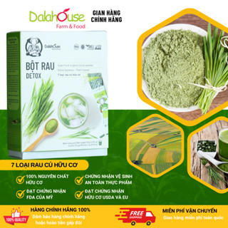  Combo Bột Rau Củ 7 Vị Detox Thải Độc Dalahouse Bột Cần Tây Rau Má Diếp Cá Cỏ Lúa Mì Cải Xoăn Củ Dền,Bó Xôi 63g 