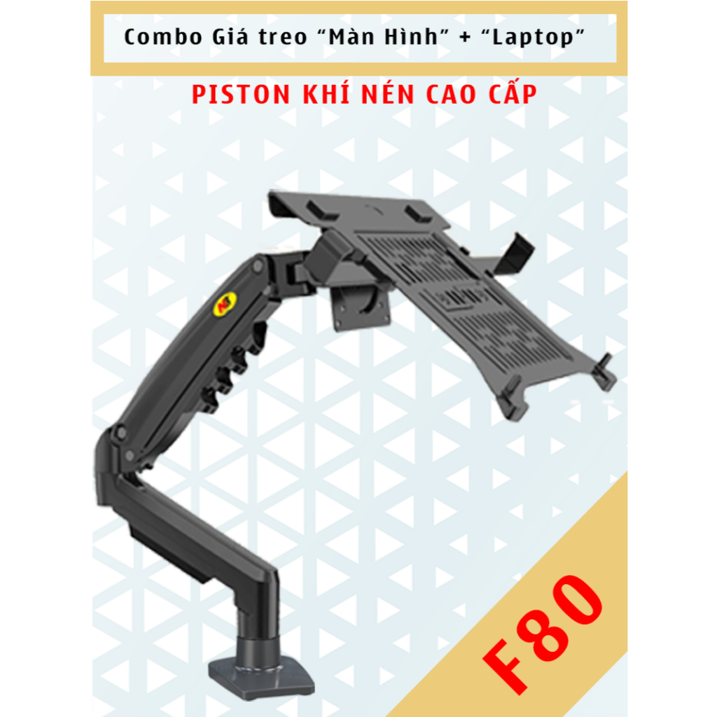 Combo [F80 + Fp2] - Arm Laptop - Tay treo laptop, giá treo Laptop Fp2