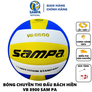  Bóng Chuyền SAMPA VB-8900 Da PU Nhật Tổng Hợp Cao Cấp Tiêu Chẩn Thi Đấu Tặng kim + lưới   