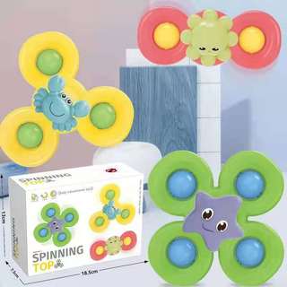  Set 3 đồ chơi con quay Spinner vui nhộn hít tường tủ lạnh cho bé chất liệu nhựa ABS an toàn 