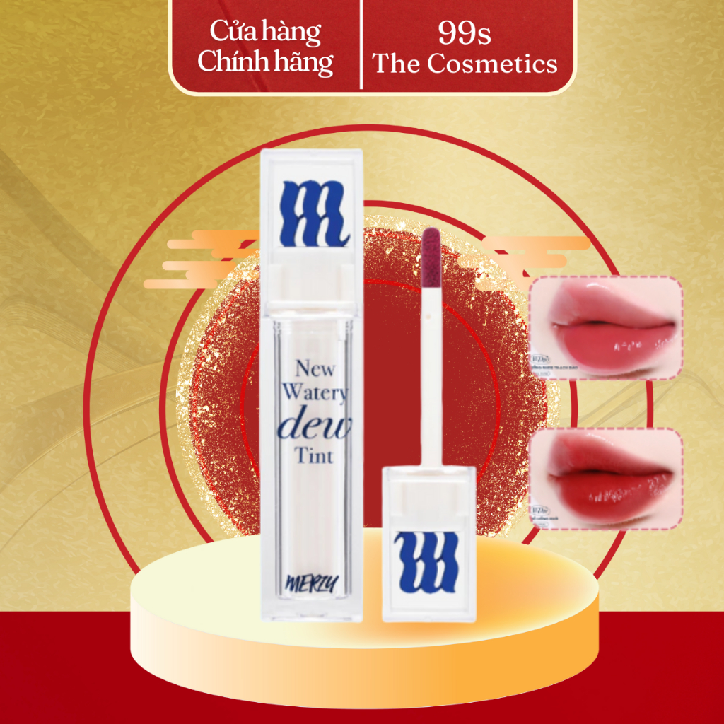[New Dew] Son Tint Bóng Dạng Thạch, Lâu Trôi Cho Đôi Môi Ẩm Mịn Hàn Quốc Merzy The Watery Dew Tint 4