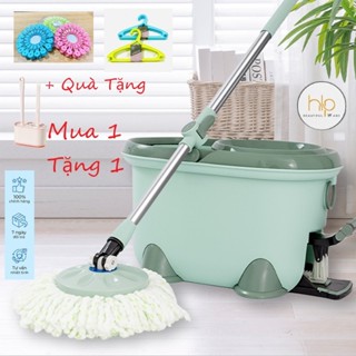 Bộ cây lau nhà có CHÂN ĐẠP 360 độ, thông minh, bền đẹp SPIN MOP (HOMEY-SM2) MAGIC