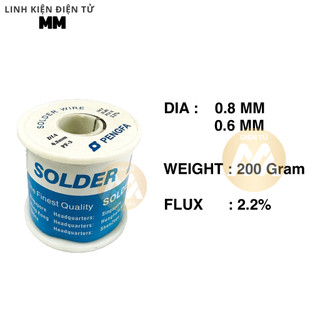 Chì hàn Pengfa 0.6 / 0.8 mm 2.2 FLUX ( 200 gram ) - Dùng để hàn mạch điện