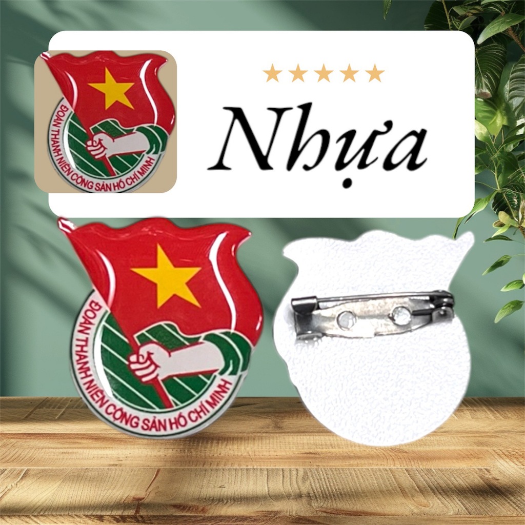 Huy Hiệu Đoàn[Nhựa đúc]-set 20 cái