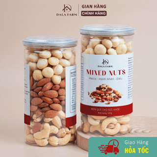 500g Mix Hạt Dinh Dưỡng 3 Loại DALA, Mixed Nuts Macca - Điều - Hạnh Nhân, Ăn Vặt Healthy, Không Đường.