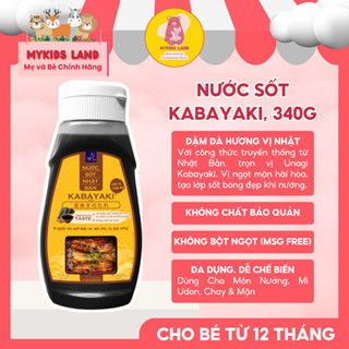 Nước Sốt Nhật Bản KABAYAKI 340g DASHI LAB – Dùng Ướp Món Nướng, Mì Udon, Chay & Mặn - Cho Bé Từ 1 Tuổi