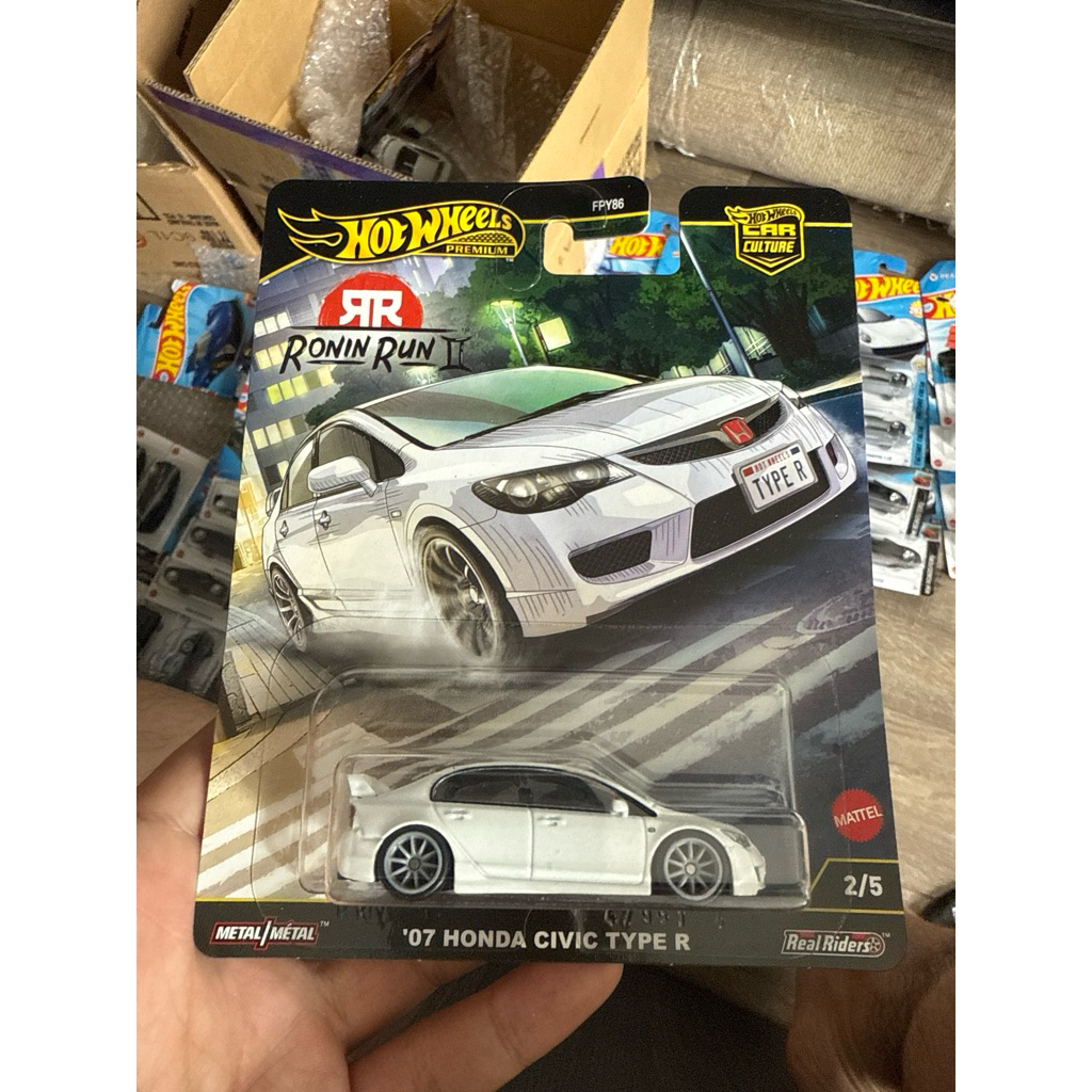 Hotwheels Premium Honda Civic Type R FD2/ mô hình ô tô