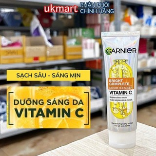  Sữa Rửa Mặt Sáng Da Garnier Bright Complete Serum Cleanser Vitamin C 50ml 
