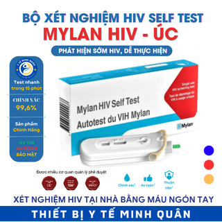 Bộ test xét nghiệm HIV Mylan Self test - Chính hãng Úc, Bảo mật và dễ thực hiện