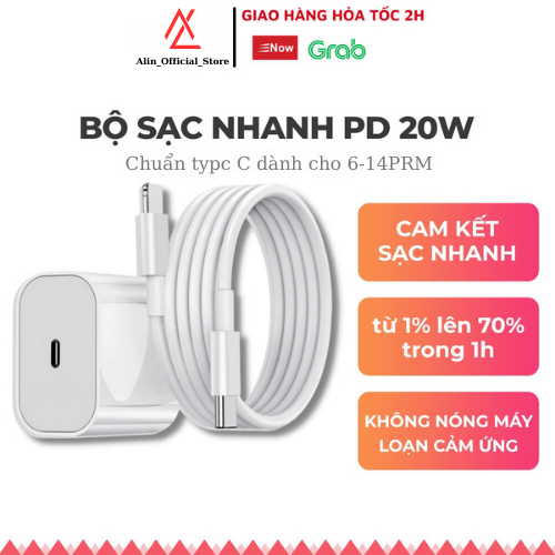 [Bản Cao Cấp] Bộ Sạc Nhanh PD 20W, tích tụ Sạc thông thái ,Sạc Nhanh, Không Nóng Máy, xịn an toàn và tin cậy Chống Cháy