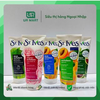   Nhập Mỹ  Sữa Rửa Mặt ST.IVES Tẩy Tế Bào Chết Sáng Da Cấp Ẩm Mọi Loại Da 170g 
