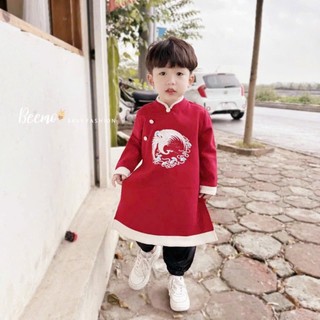 size 4,6 || Aodaigiare 11 | Áo dài bé trai màu đỏ | Áo dài cách tân bé trai áo dài rẻ cho bé trai