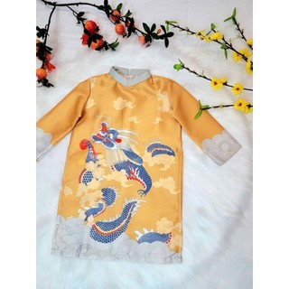 25kg 45kg || Aodaigiare 14 | Áo dài bé trai màu đỏ | Áo dài cách tân bé trai áo dài rẻ cho bé trai