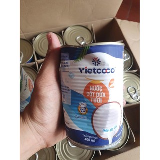  Nước cốt dừa Vietcoco 400ml - Dạng Lon Móp Méo - Giá Siêu Mềm 