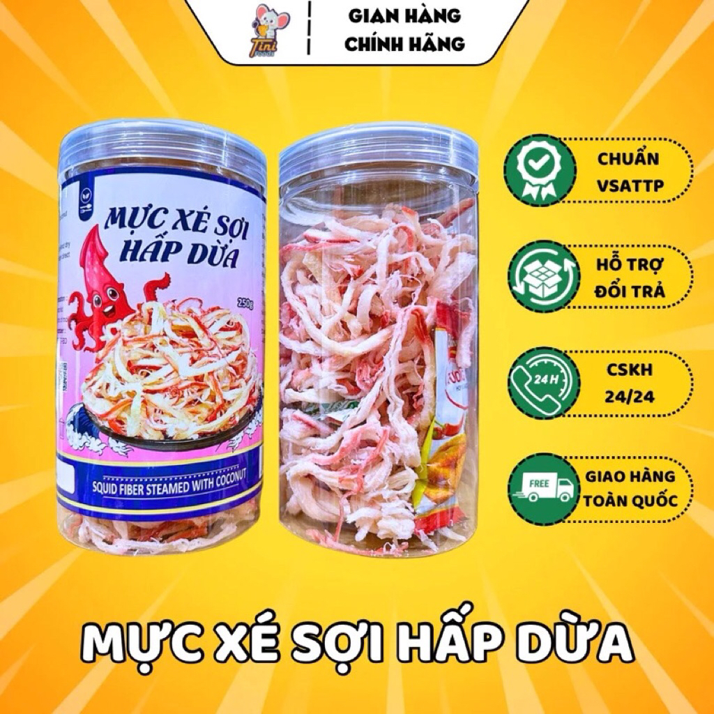 1kg mực hấp dừa ăn liền