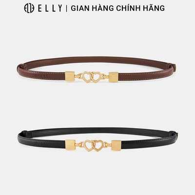 Dây lưng nữ ELLY ED89 thắt lưng da thật cao cấp khóa móc thời trang công sở
