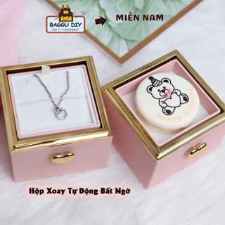 {KHÔNG KÈM NHẪN] Hộp Đựng Nhẫn Xoay Chiều 180 Độ, Bánh Kem Sinh Nhật, Hoa Hồng - Quà Tặng, Quà Tỏ Tình Người Yêu Dịp Lễ