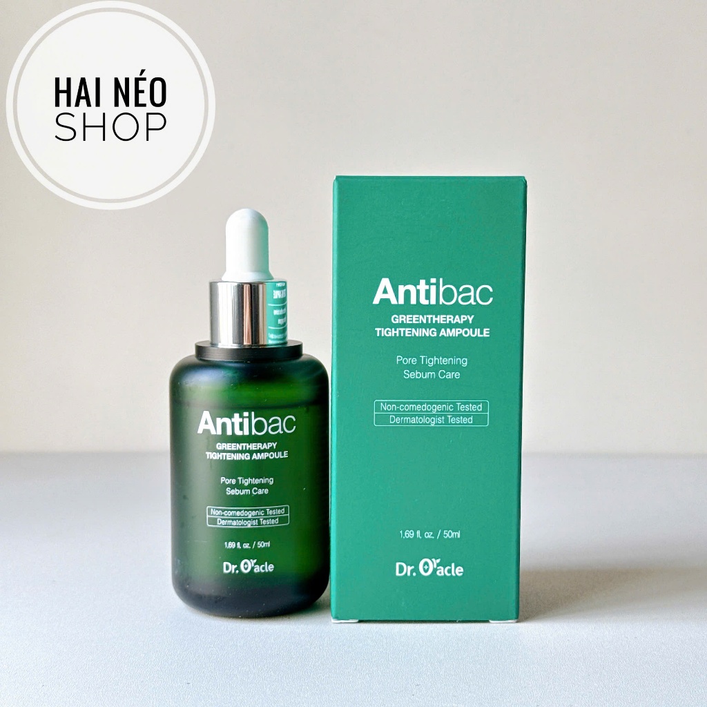 [DATE 25/11/2026] Tinh chất kiềm dầu, thu nhỏ lỗ chân lông Dr. Oracle ANTIBAC GreenTherapy Tightenin