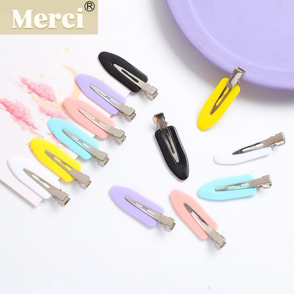 M60. Combo 5/10/15 Kẹp tóc mỏ vịt, Kẹp tóc mái, Kẹp tóc trơn-[Merci]- Kẹp tóc dễ thương, kẹp tóc nhi
