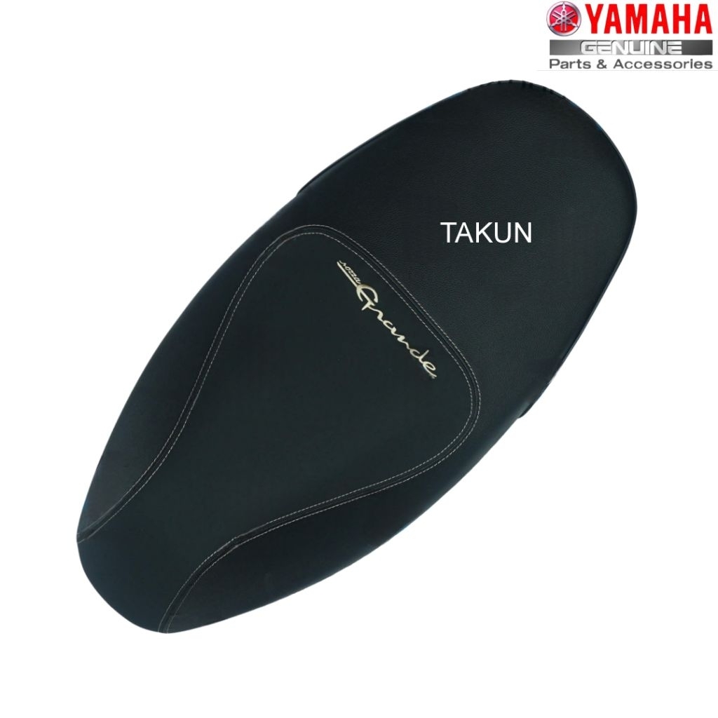 Yên đen chữ vàng không tem xe GRANDE, NOZZA 2015... zin Yamaha 2BM-F4730-40