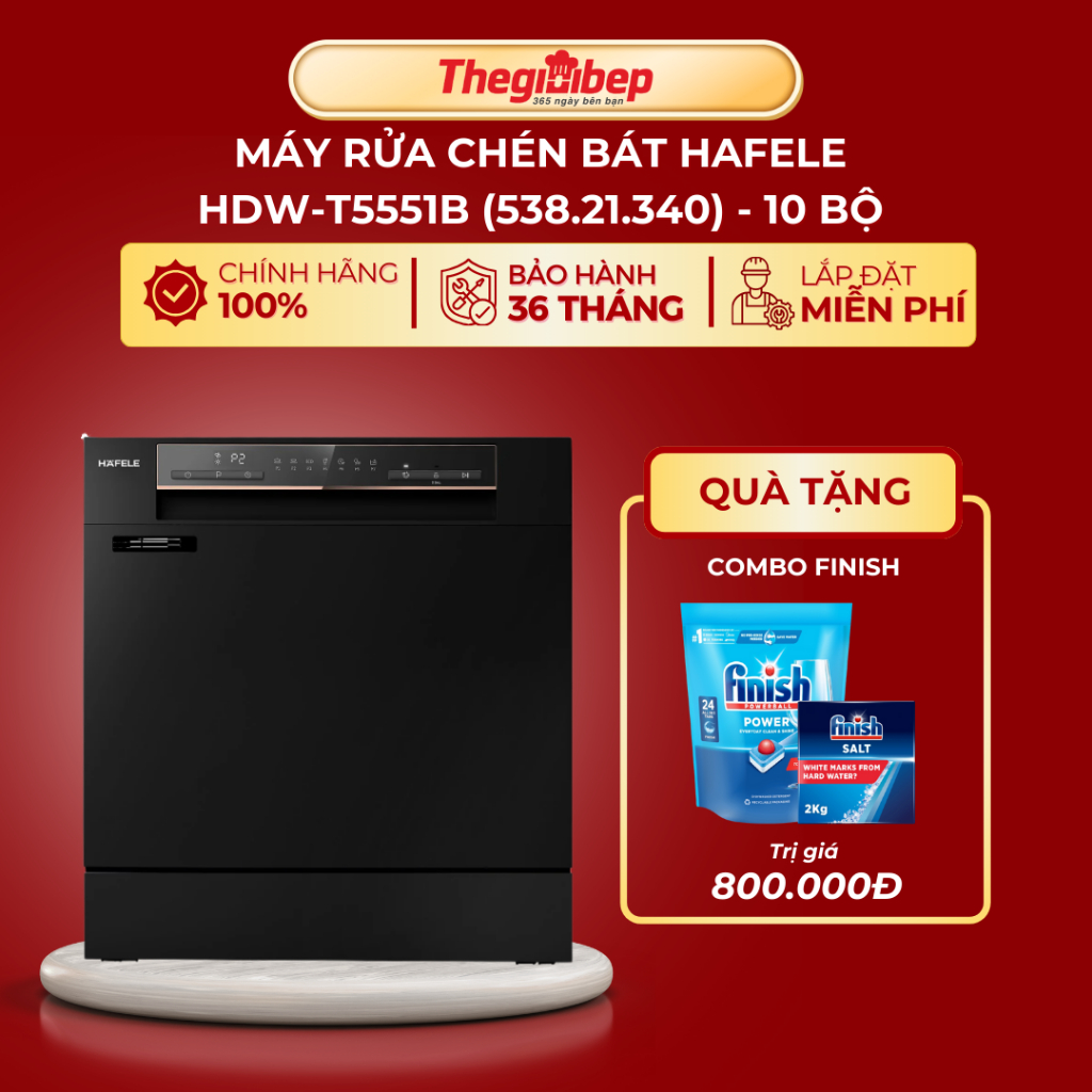 [NEW] Máy Rửa Chén Bát HDW-T5551B Hafele (538.21.340)