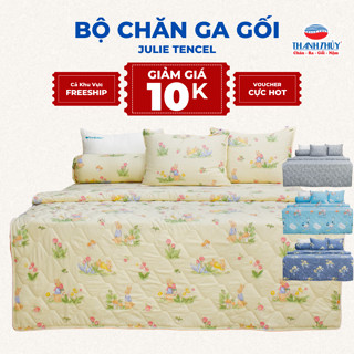 Bộ Chăn Ga Gối 5 món Lụa Julie Tencel Modal - THANH THUY