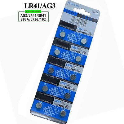 pin đồng hồ  FOURRON AG3- LR41- 362A-1,5v thay cho các thiết bị điện tử kt 7,9 x3,6mm