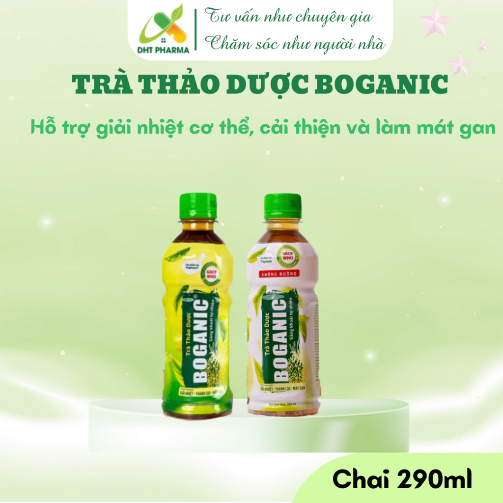 Trà thảo dược giúp giải nhiệt,thải độc, thanh lọc, mát gan BOGANIC TRAPHACO (290ml)