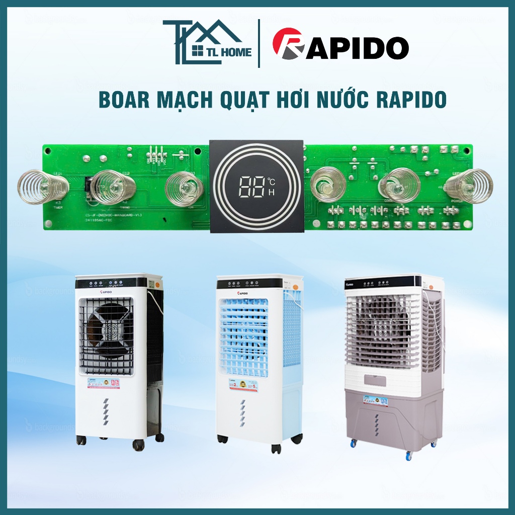Mạch quạt điều hòa Rapido 6000D và 9000D chính hãng mới 100%