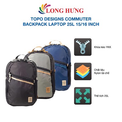 Ba lô Topo Designs Commuter Backpack Laptop 25L 15/16 inch - Hàng chính hãng