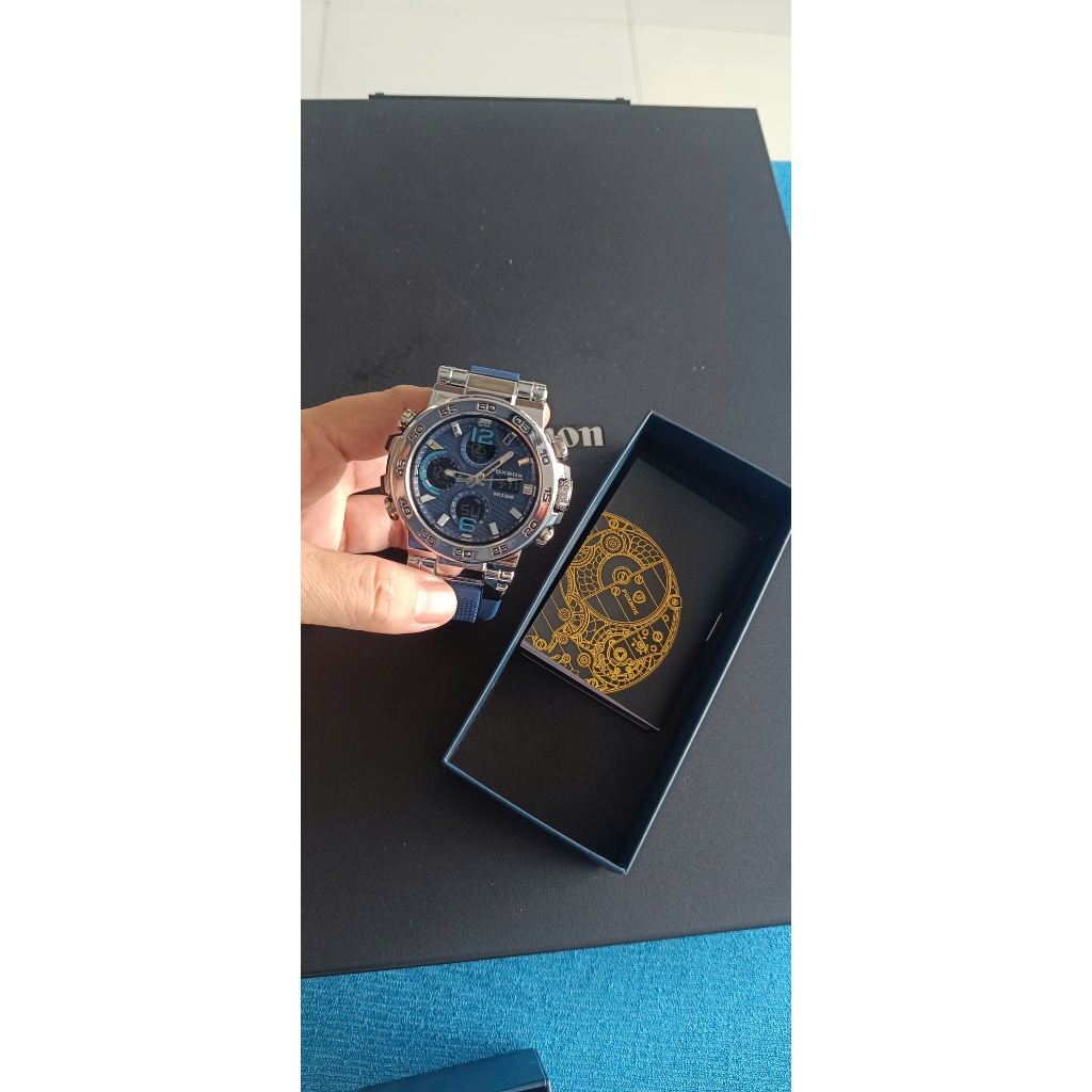 FOXBOX Đồng Hồ Thể Thao Kỹ Thuật Số Cho Nam Bơi Chống Thấm Nước LED Thời Trang Điện Tử Đồng Hồ Đeo T